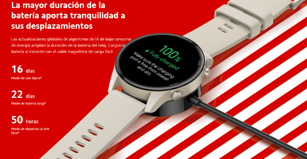 Base de carga Mi watch nuevo Xiaomi lanzamiento en españa mi watch reloj inteligente